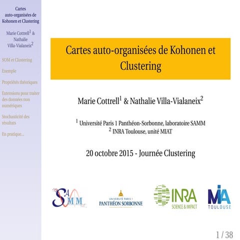 Cartes auto-organisée de Kohonen et clustering
