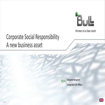 Corporate Social Responsibility: A new business asset