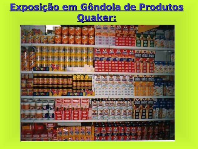 Slides de merchandising