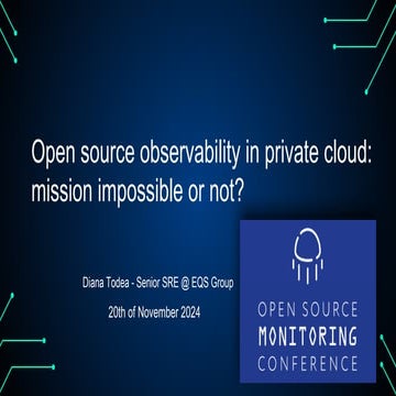 OSMC 2024 | Open source observability for private cloud: mission impossible o...