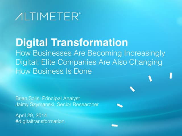 [Slides] Digital Transformation, wi...
