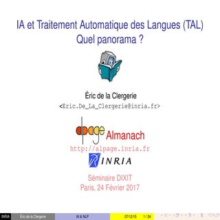 IA et Traitement Automatique des La...