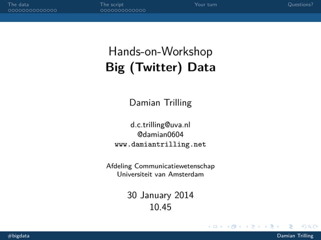 Analyzing social media with Python and other tools (2/4) 