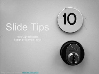 Top Ten Slide Design Tips