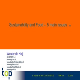 Sustainability and Food – 5 main is...