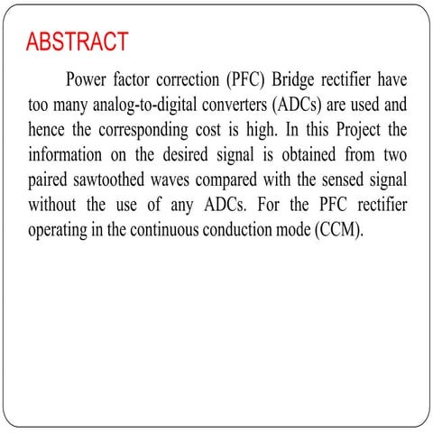 An Integrated PFC Rectifier In CCM By Using DSP Controller With Reduced Harmo...