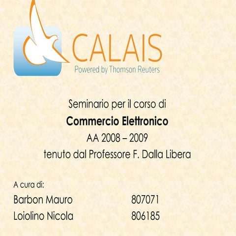 Slide Seminario Open Calais