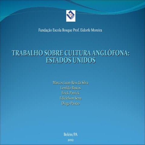 Trabalho "Países Anglófonos"