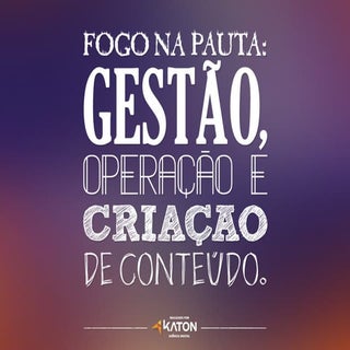 Fogo na pauta: gestão, operação e c...