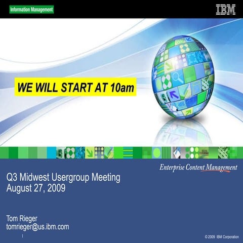 Slides For 8 27 2009 Meeting