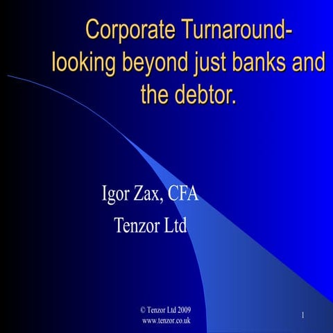 The Rural Banking Turnaround Model | PPTX