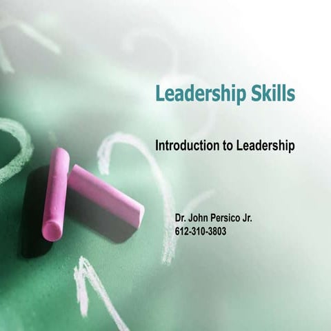 Developing Leadership Skills