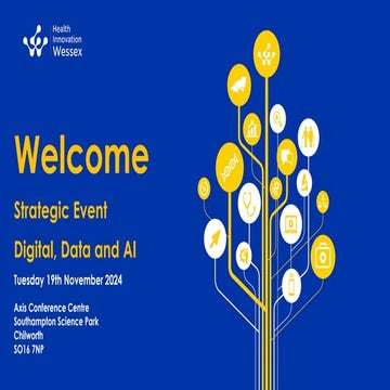 Data, Digital and AI strategic event slides