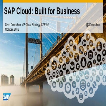 Slides for video SAP Cloud Strategy