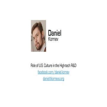 Daniel Kornev's Slides for Working in Digital Media and Tech Services event