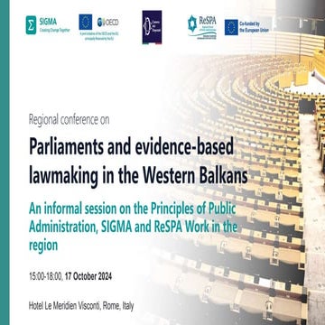Slides from Regional Conference on Parliaments and Evidence-based lawmaking i...