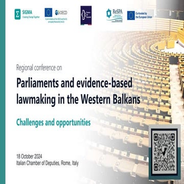 Slides from Regional Conference on Parliaments and Evidence-based lawmaking i...