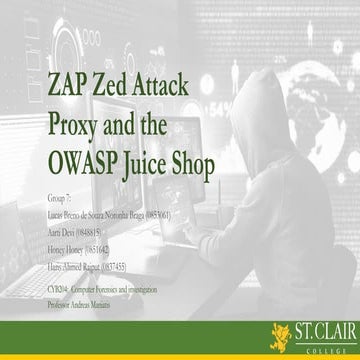 Slides St. Clair College Forensics Cyber Security