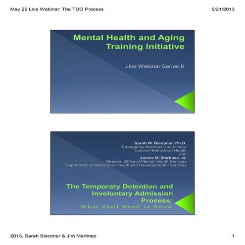 Slides gte mental health webinar may 2013 for posting pre event