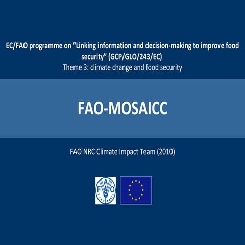 FAO-MOSAICC