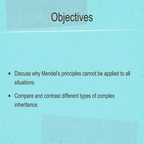 complex inheritance | PPT