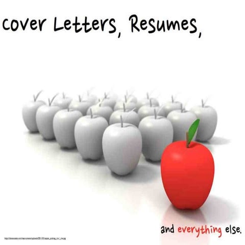 Cover Letters, Résumés, and Everything Else