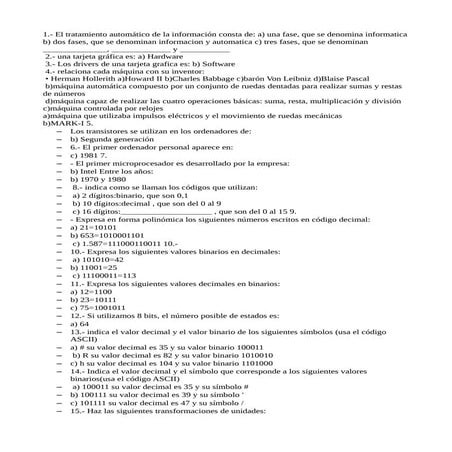 Ejercicios Informatica