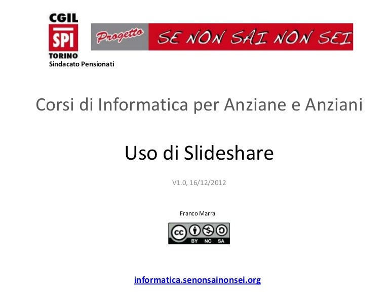 SCARICA UNA PRESENTAZIONE DA SLIDESHARE