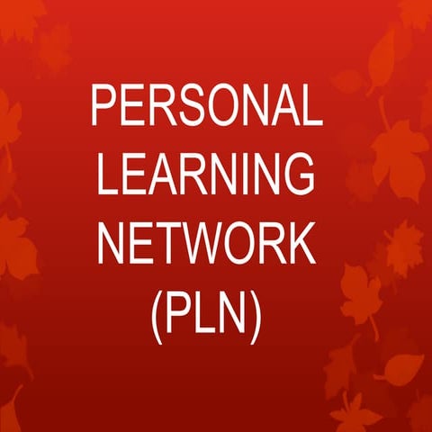 Beginning a PLN