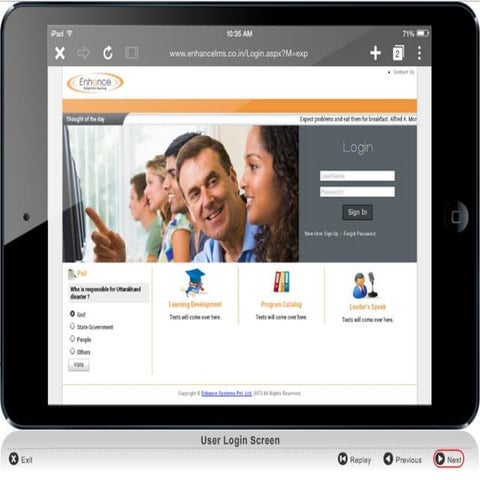 Can a learning management system run smooth on a IPAD?