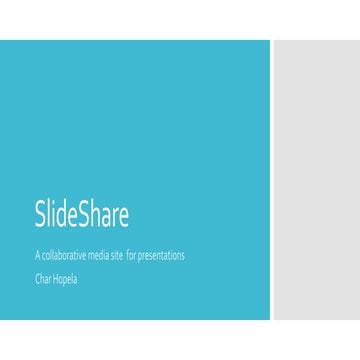 SlideShare: a collaborative media site