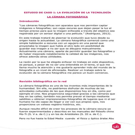 Evolución de la cámara fotográfica