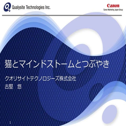 猫とまいんどすとーむのつぶやき Slide share