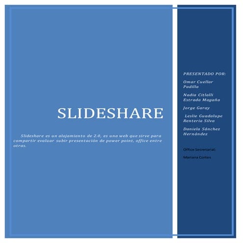 CONCEPTO Y FUNCION DE SLIDESHARE | DOCX