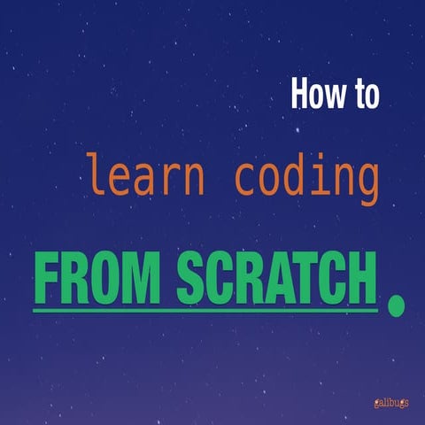 How to learn coding from scratch | PPT