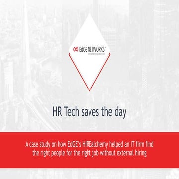 Case Study: HR Tech helps IT firm find the right talent internally