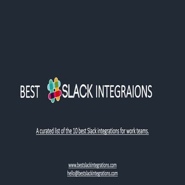 Best Slack Integrations - Curated list of the best Slack apps