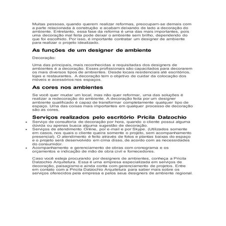 Designer de Ambiente