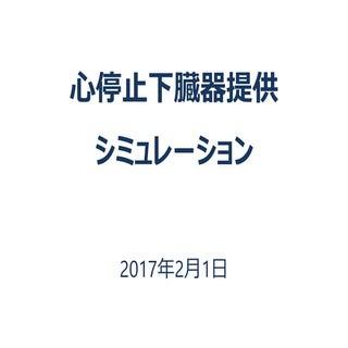心停止下腎臓提供シミュレーション