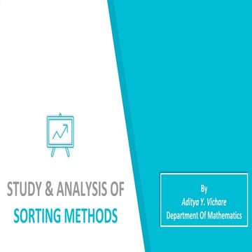 Study & Analysis of Sorting Methods | PPTX | Programming Languages ...