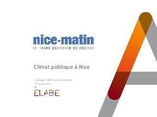 Municipales 2020 à Nice : match serré entre Estrosi et Ciotti / Sondage ELABE pour nice-matin