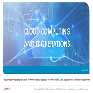 Cloud Computing and IT Operations 