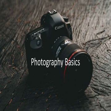 Photography Basics