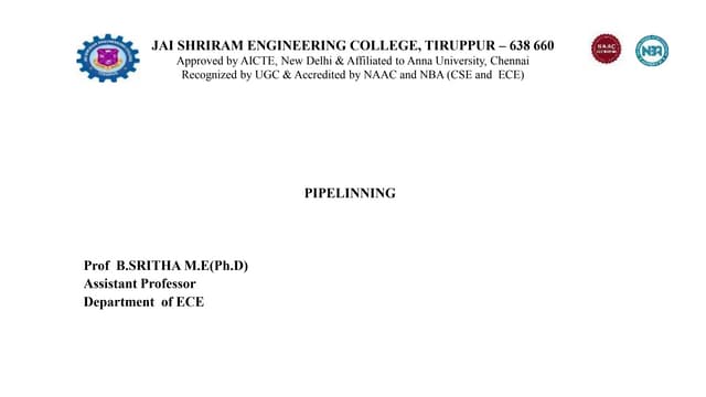 Pipelining