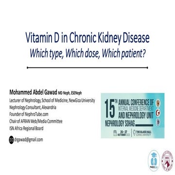 Vitamin D in Chronic Kidney Disease Which type, Which dose, Which ...