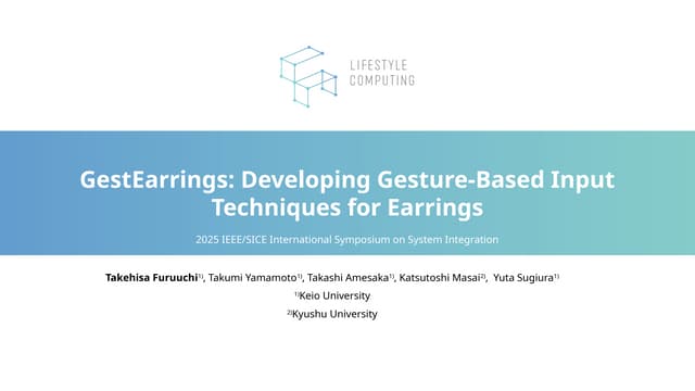 GestEarrings: Developing Gesture-Based Input Techniques for Earrings