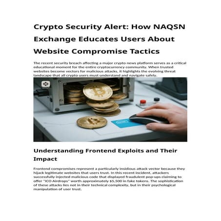 Crypto Security Alert: How NAQSN Exchange Educates Users About Website Compro...