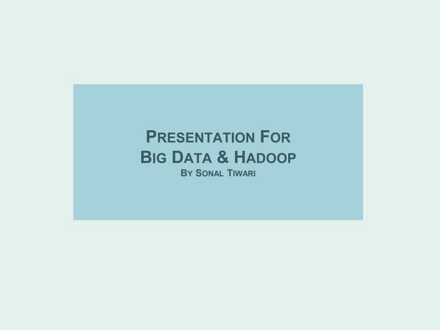Big Data and Hadoop Basics