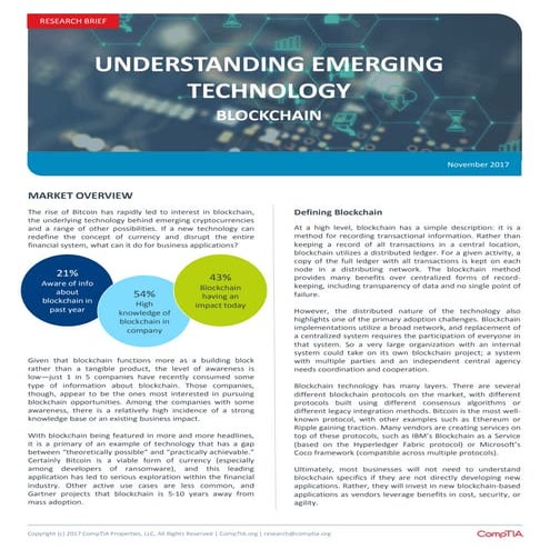 Understanding Emerging Technology - Blockchain