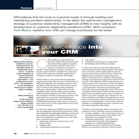 Slide share   British Quality Foundation UK - Customer Relationship Excellence